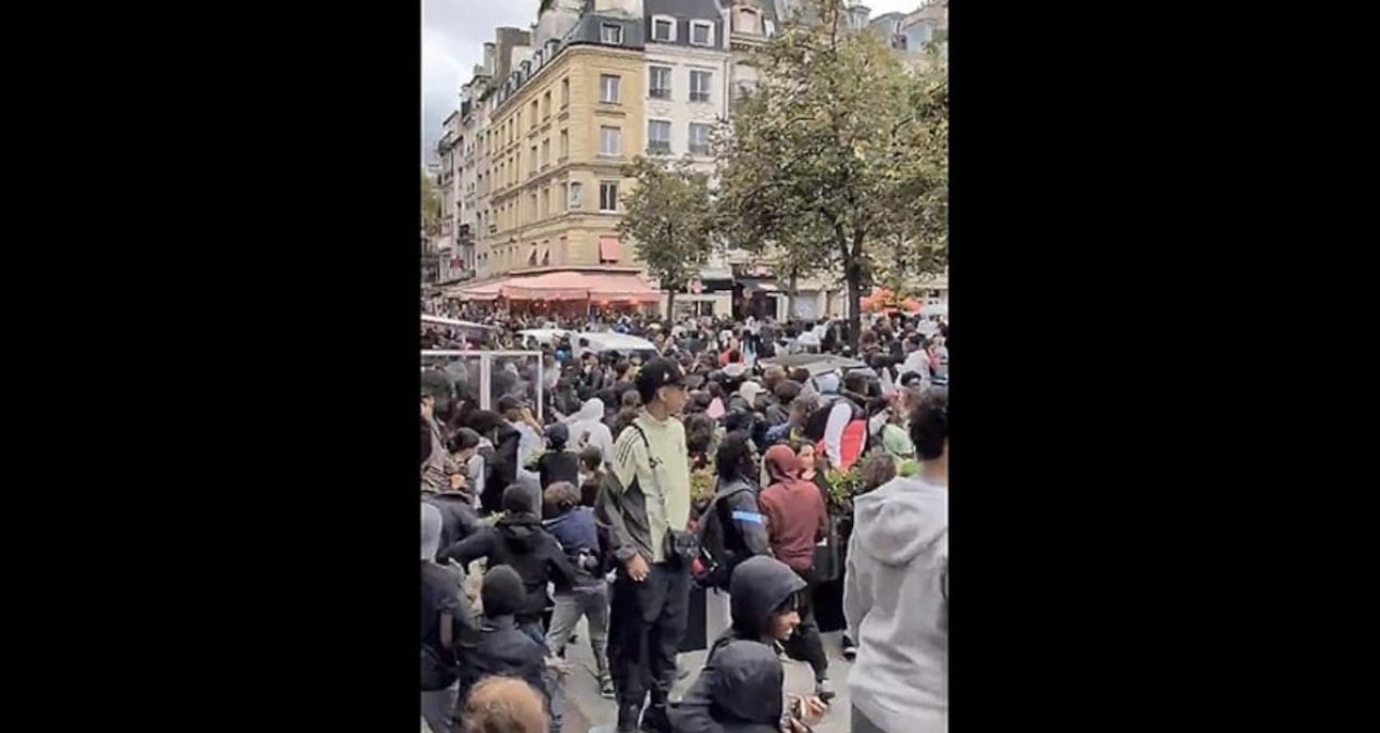 pariste ucretsiz yemek etkinliginde izdiham rAHzh1gl