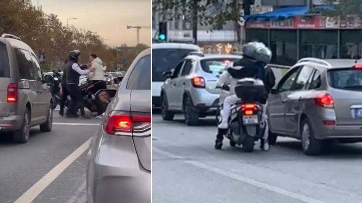 istanbulda trafik magandasi kamerada IHMrBF7d