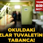 Okul Tuvaletinde Bulunan Tabanca ve Tehdit Notu Şok Yarattı