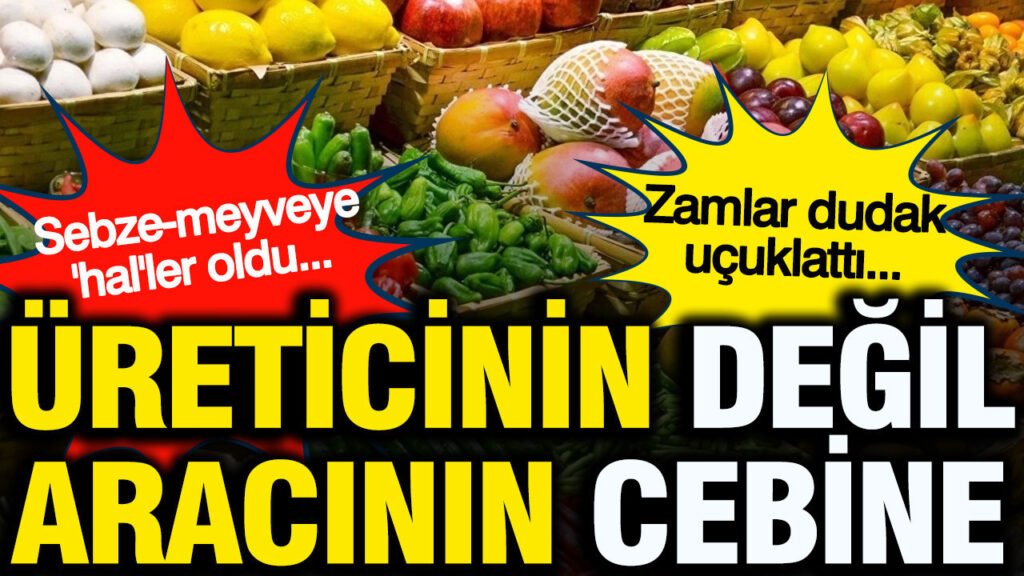 Sebze ve Meyve Fiyatlarında Şok Artış: Üretici Değil Aracı Kazanıyor