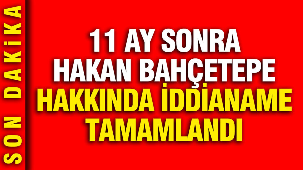 Gaziosmanpaşa Belediye Başkanı Hakan Bahçetepe Hakkında İddianame Hazırlandı