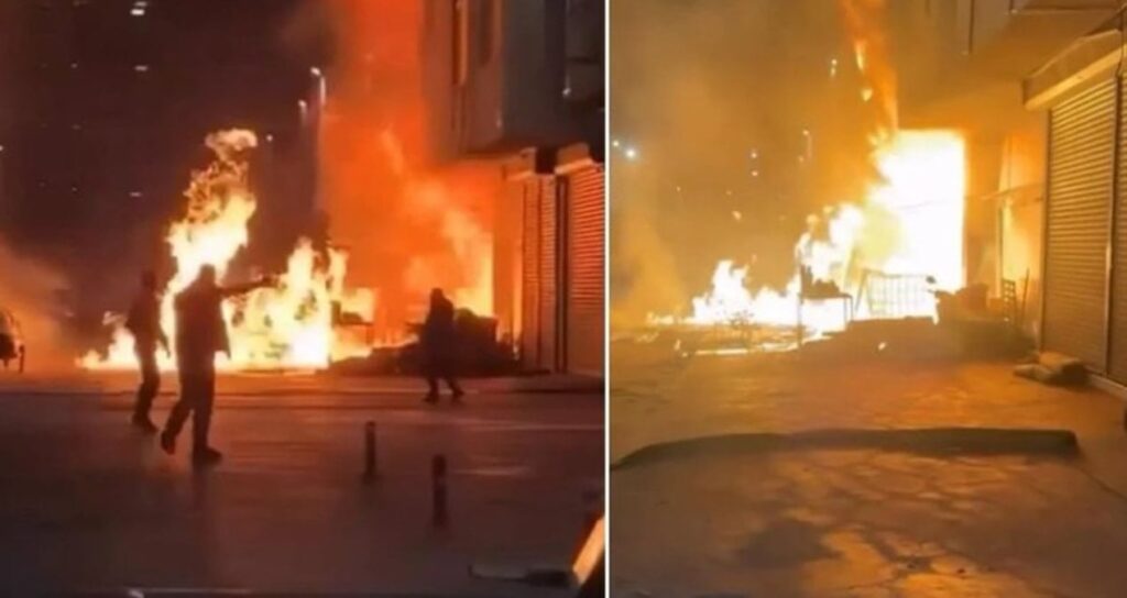 Başakşehir’de Patlama Sonrası Yangın: Çok Sayıda Dükkan Zarar Gördü